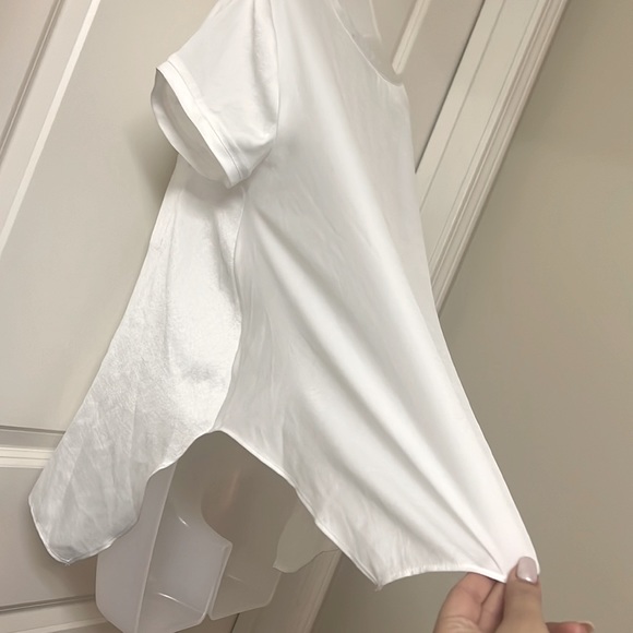 BCBG Kelsey Top - Silky & Flowy - Color White - Picture 13 of 14